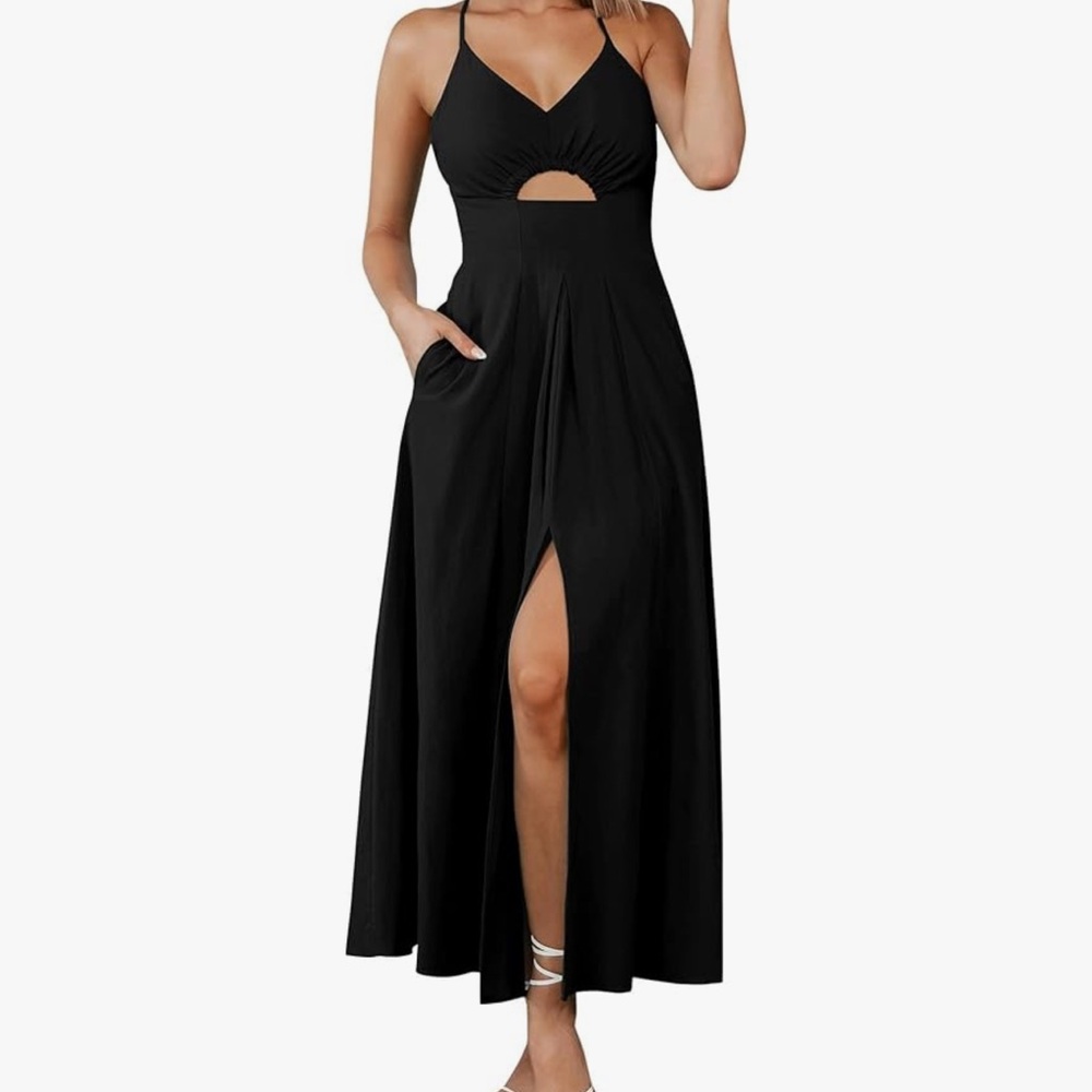 btfbm Black Sleeveless Maxi Dress - Picture 2 of 6